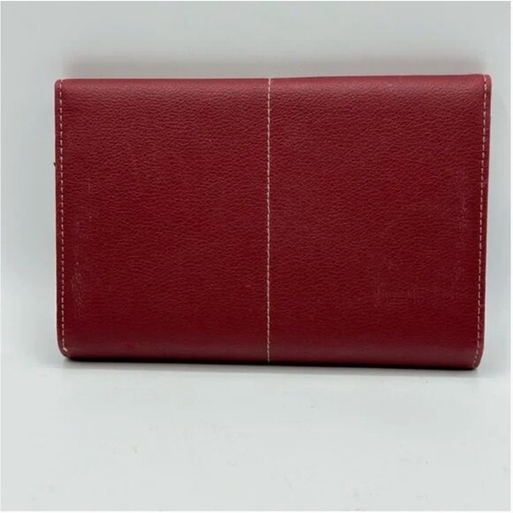 Rolodex Maroon Leather Business Card Binder Portfolio Zip Notebook - Picture 2 of 6